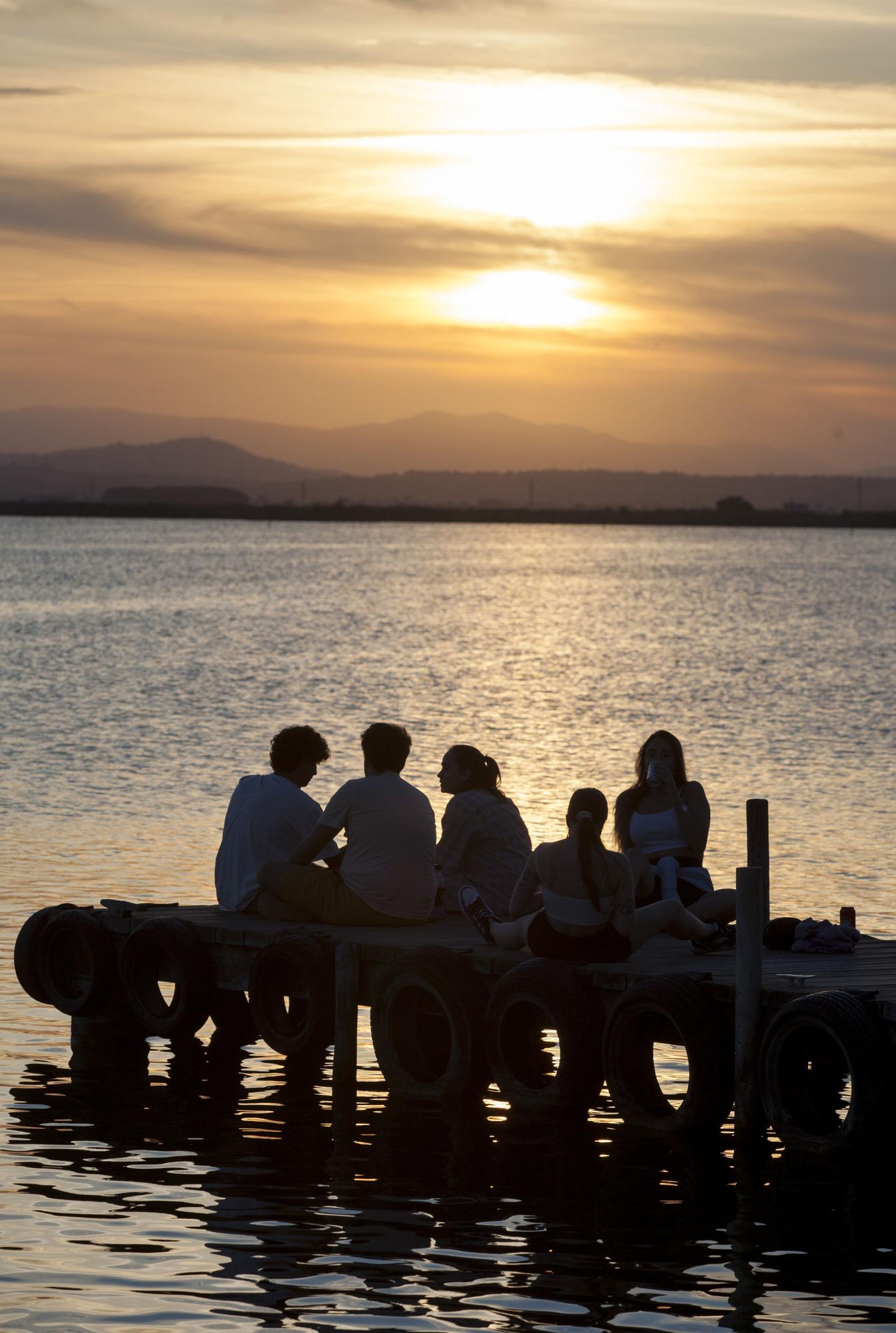 Atardeceres en el embarcadero de l'Albufera de Valencia