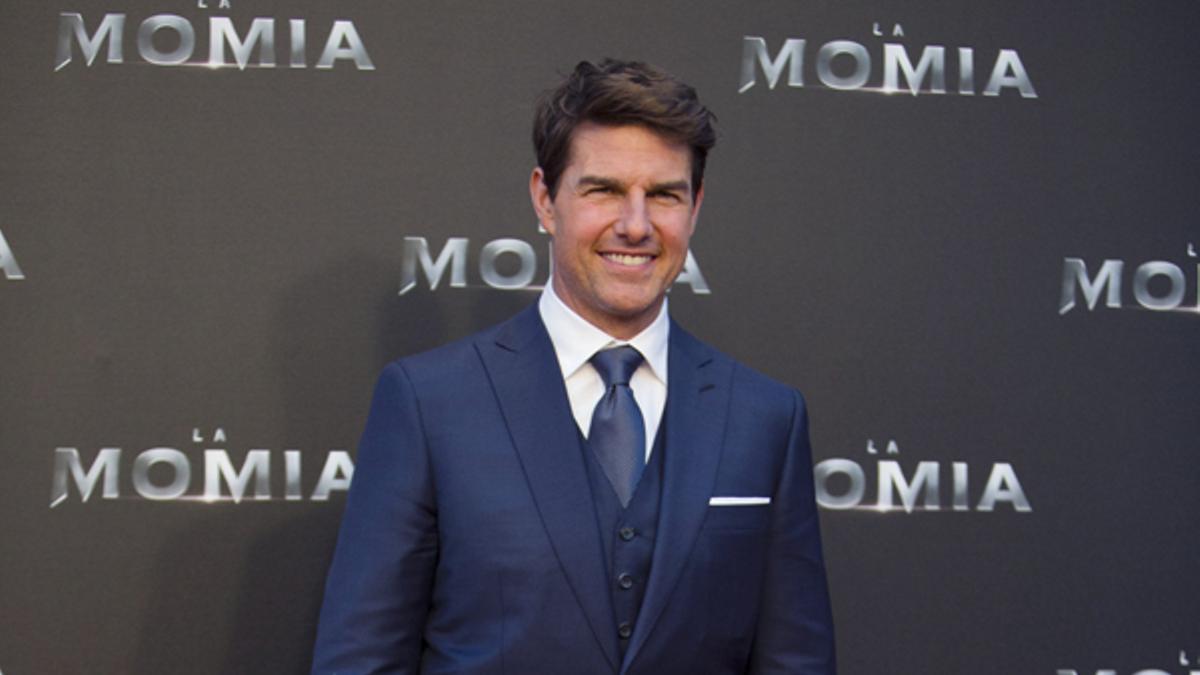 El actor Tom Cruise durante el estreno de "La Momia" en Madrid