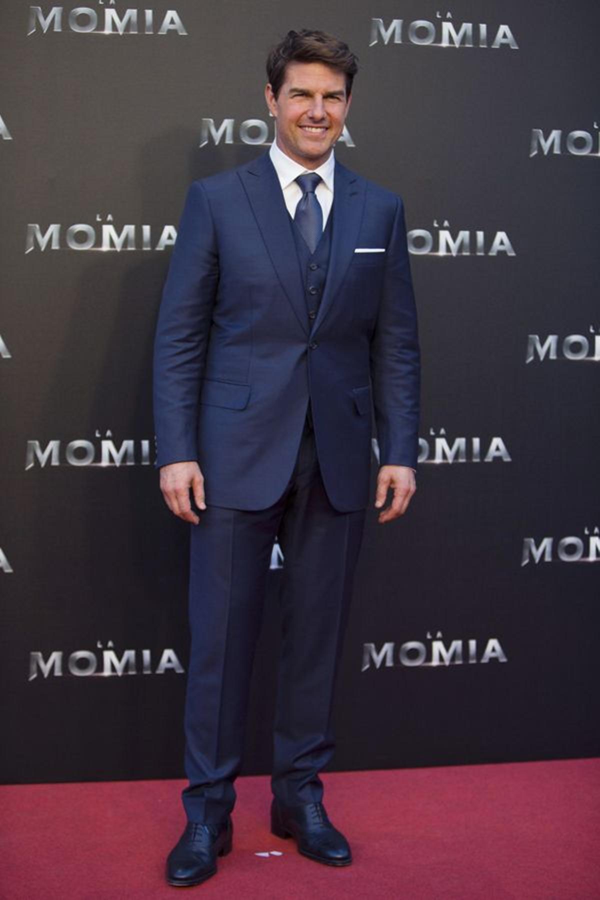 El actor Tom Cruise durante el estreno de &quot;La Momia&quot; en Madrid