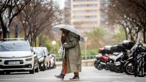 Día de lluvia en Barcelona