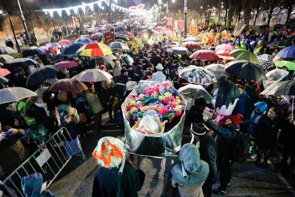 Carnaval de Gijón 2018: entierro de la sardina