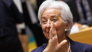 BRUSSELS (Belgium), 10/07/2026.- President of the European Central Bank (ECB) Christine Lagarde participates in an Economic and Financial Affairs Council meeting in Brussels, Belgium, 10 July 2026. Finance ministers will meet to discuss EU market integration, legislative proposals, economic recovery, the financial impacts of the war in Ukraine, ECB convergence reports, and terms for the upcoming G20 summit. (Bélgica, Ucrania, Bruselas) EFE/EPA/OLIVIER MATTHYS