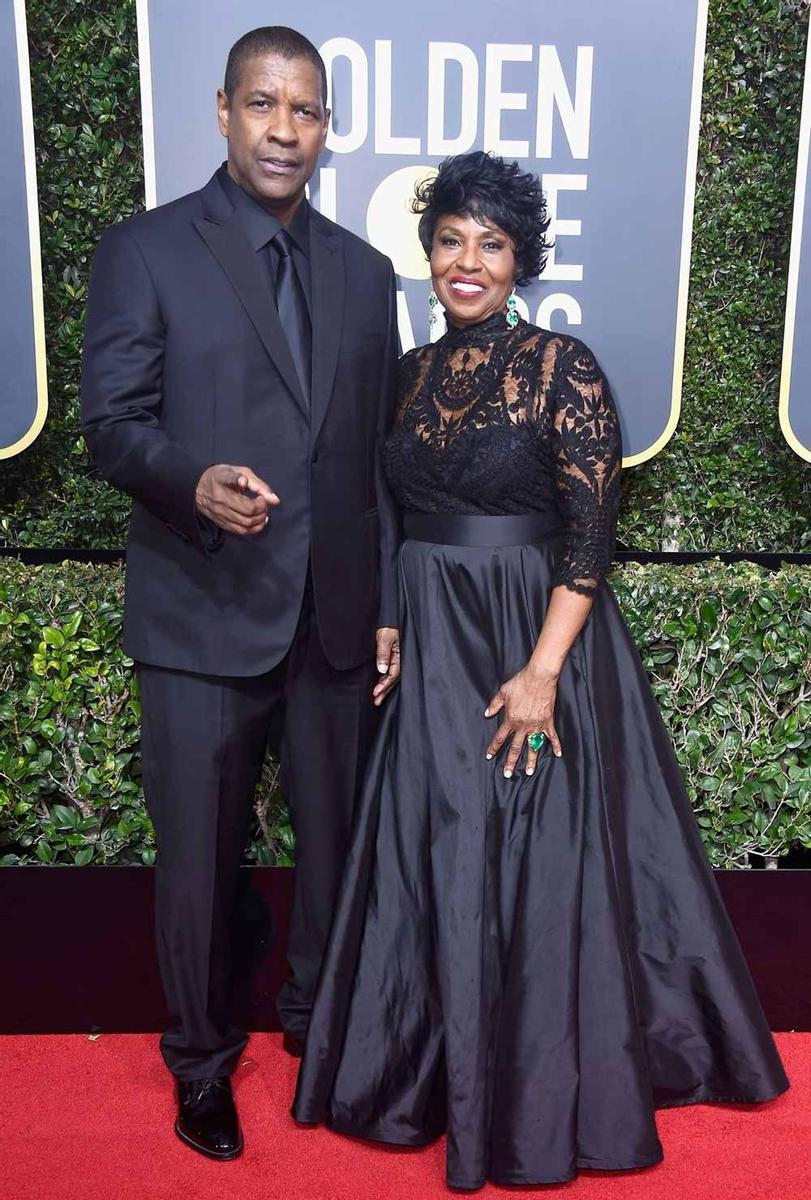 Denzel Washington junto a su mujer Pauletta.