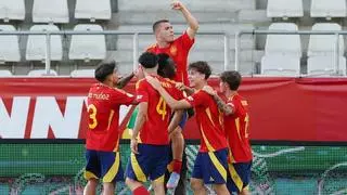Un póker de Pablo García conduce a España a la final del Europeo sub-19