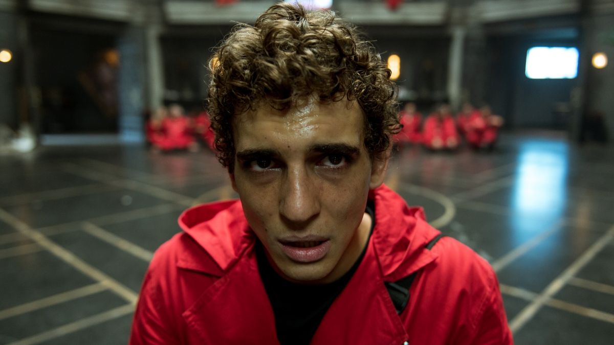 Miguel Herrán interpretando a Río en 'La casa de papel'