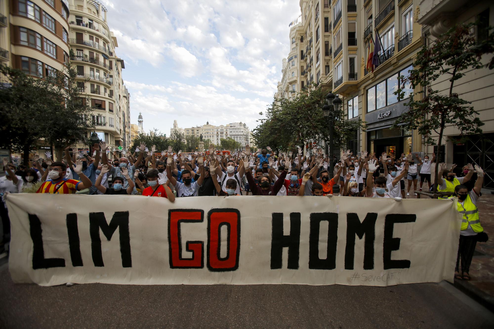 Manifestación contra Lim en València.