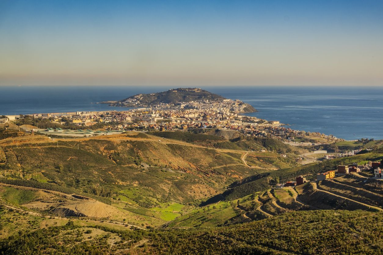 Ceuta se encuentra en una de las puntas de la península tingitana
