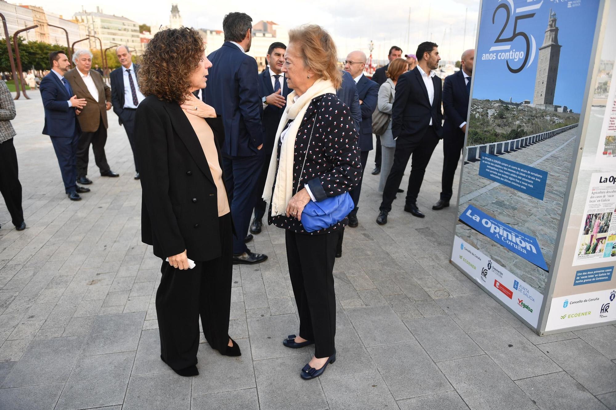 Inauguración de la exposición que conmemora los 25 años de LA OPINIÓN A CORUÑA