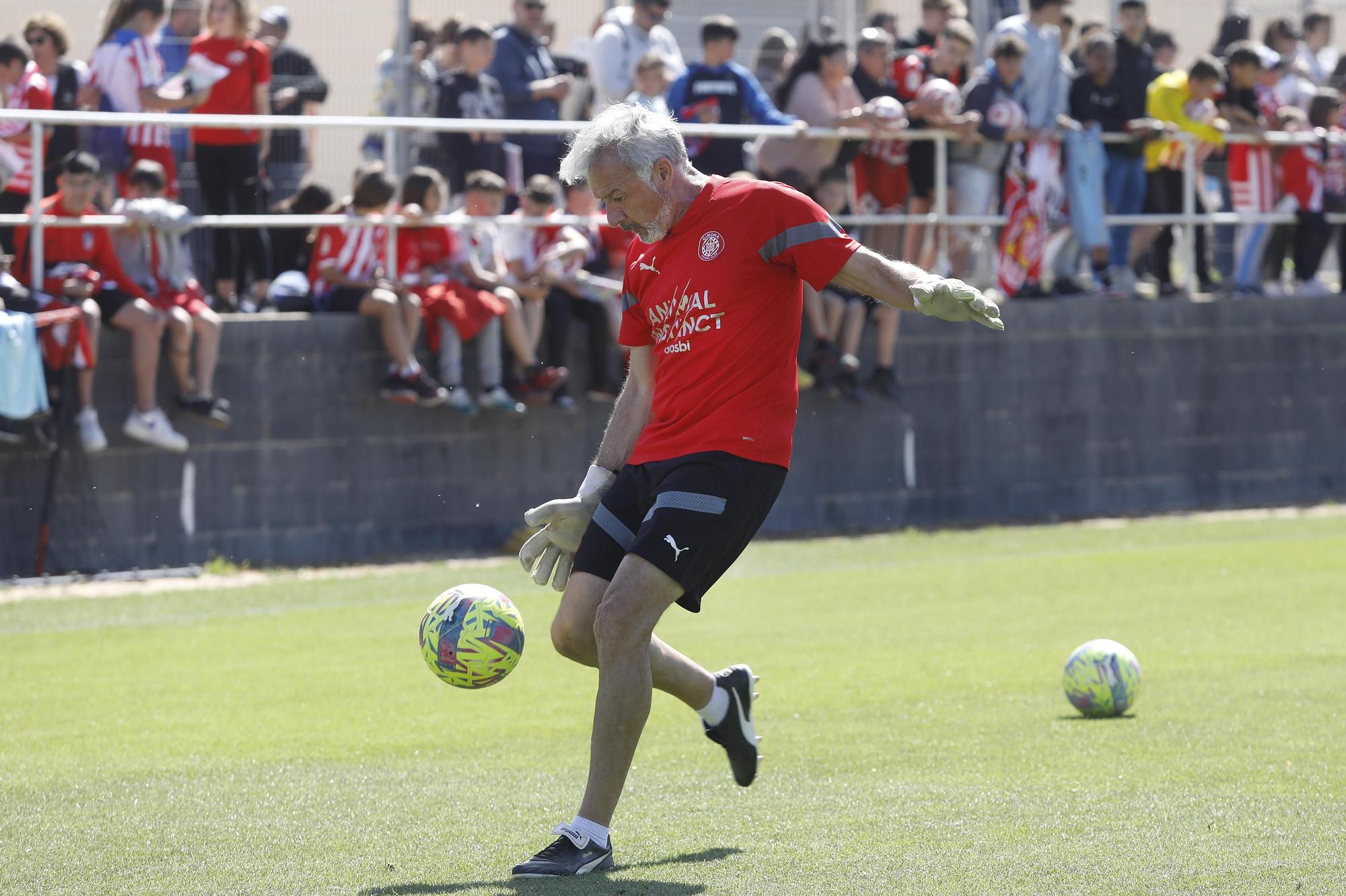 Entrenament de portes obertes del Girona FC