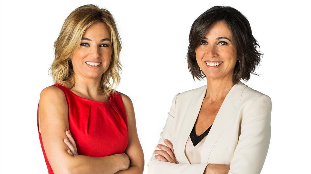 Núria Solé y Lídia Heredia, presentadoras de 'Els matins' de TV-3