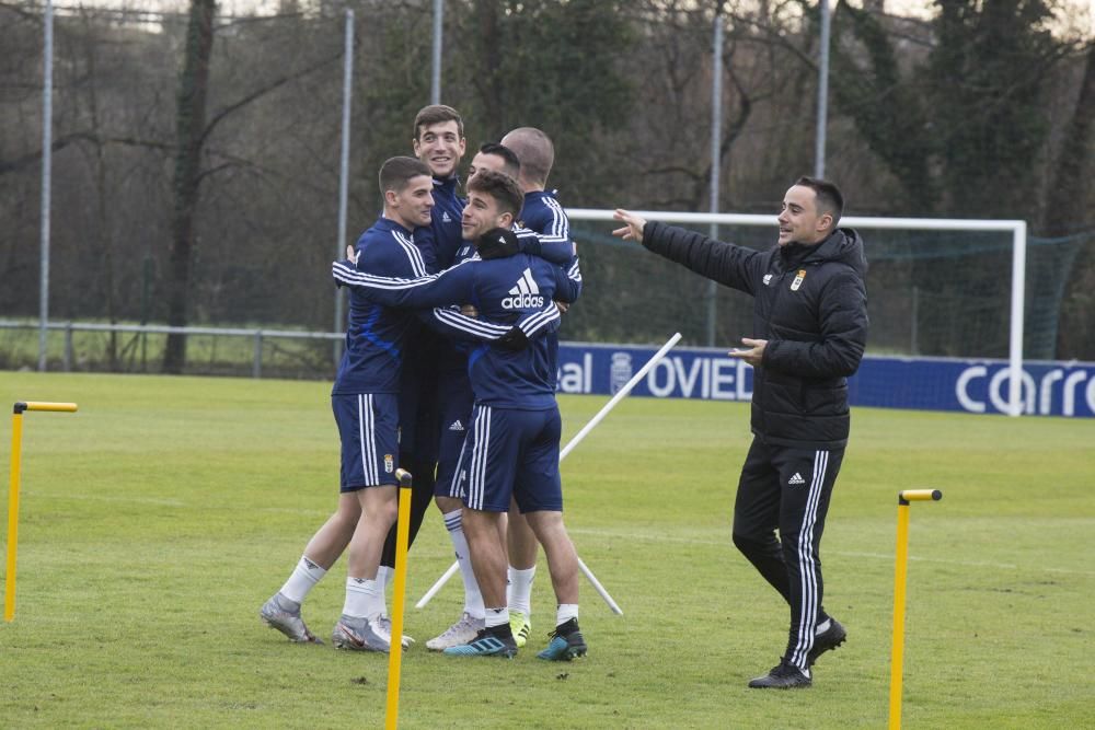 El primer día de Lunin y Luismi en El Requexón