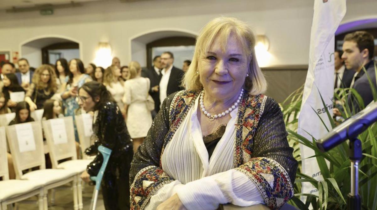 Marifé Cuervo, ayer antes de comenzar la gala hípica.