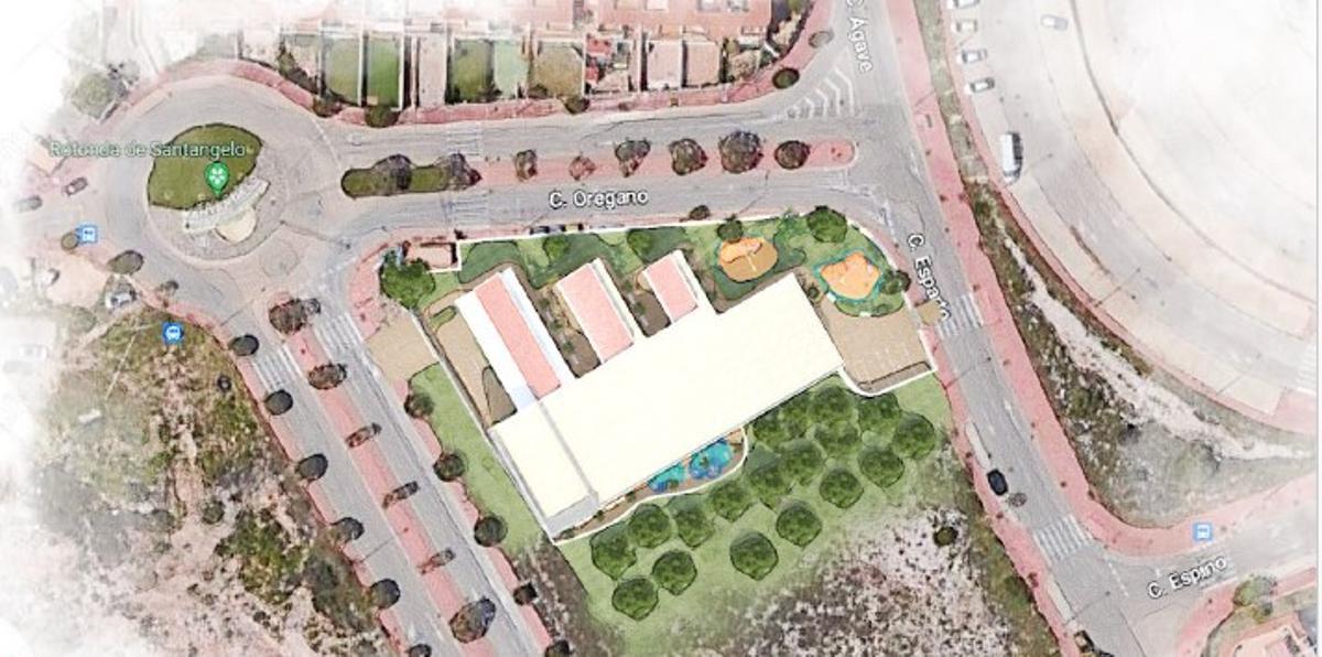 El centro de día para discapacitados de Benalmádena se construye frente a la rotonda de Santangelo.