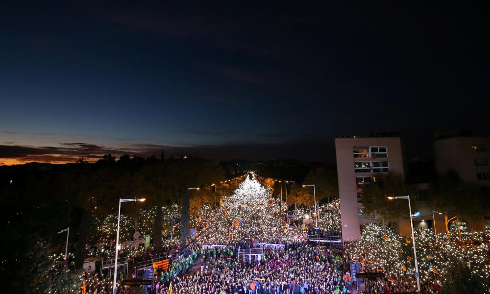 La manifestació de l''11 de novembre a Barcelona, en imatges