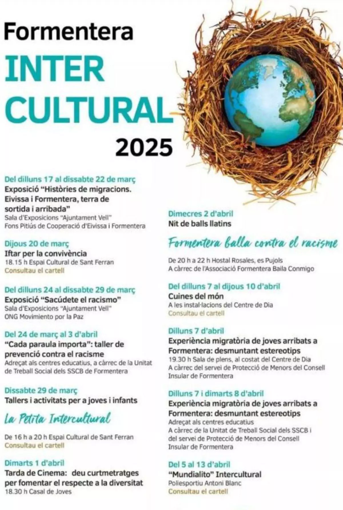 Formentera Intercultural reflexiona sobre las migraciones y el racismo