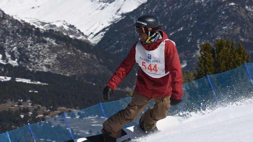 Víctor González, durante su participación en el Campeonato de España.