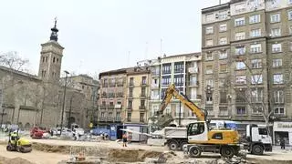 Una Cincomarzada atípica en Zaragoza: el Tío Jorge vacío y sin llover mientras las máquinas siguen trabajando en San Miguel y la nueva Romareda