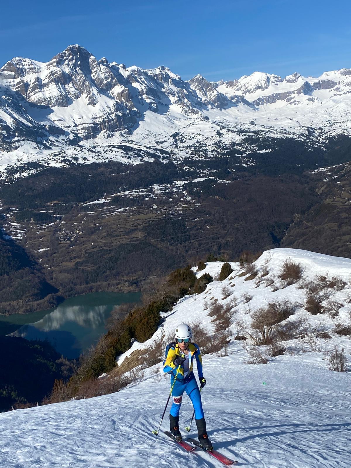 Gonzalo Solar, durante la competición en Panticosa.