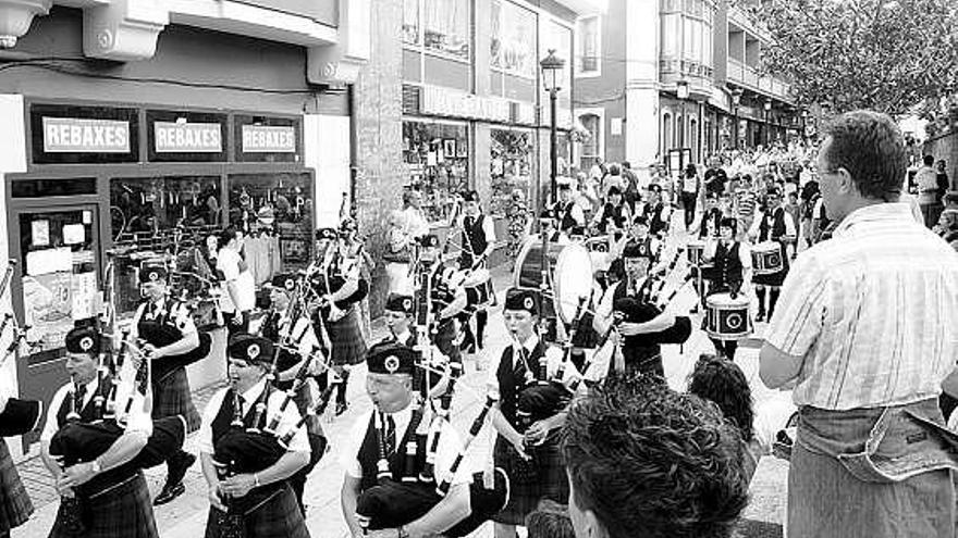 Una banda escocesa, durante el festival del año pasado.