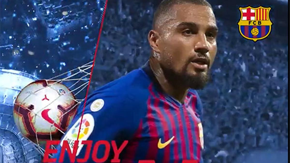 Así anunció el Barça el fichaje de Boateng