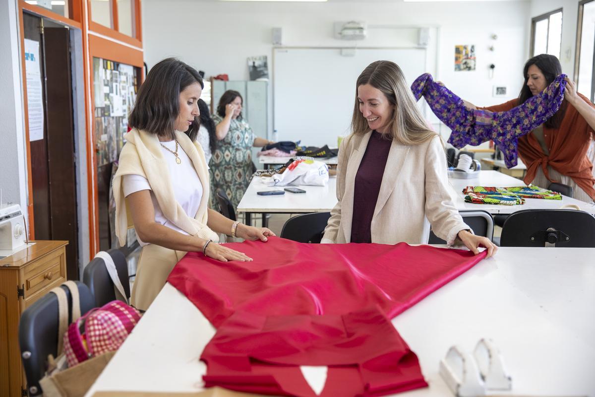 Taller patronaje en la Escola d'Arts.