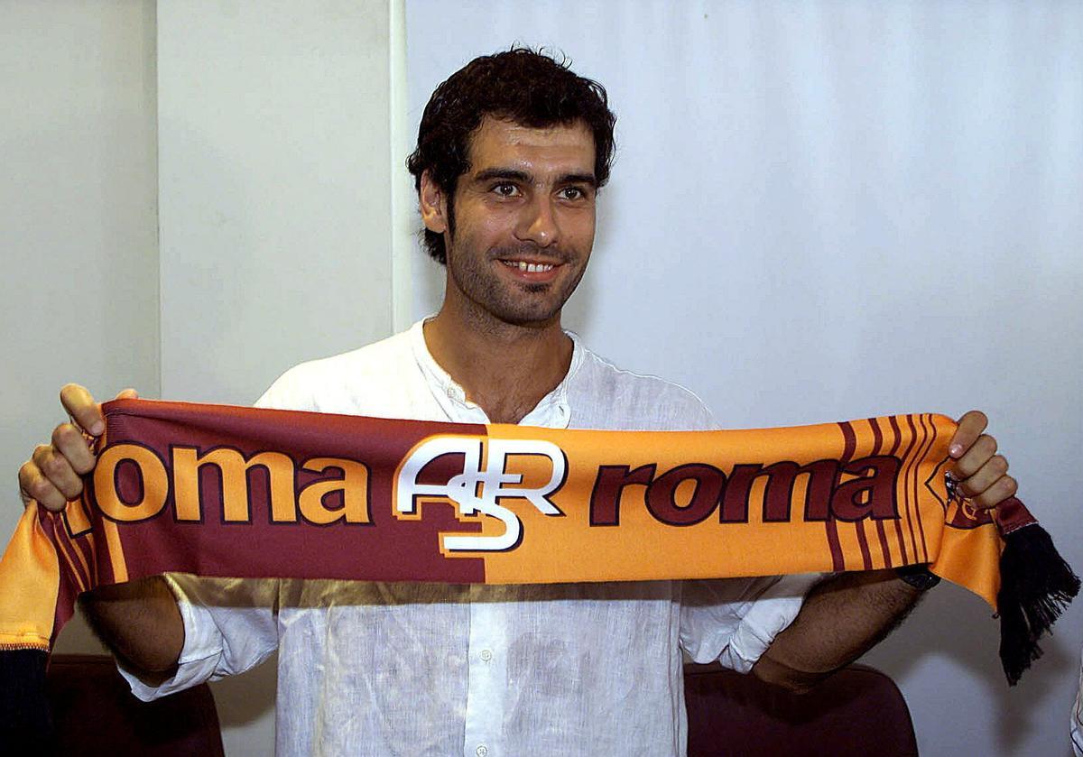 Guardiola jugó en la Roma