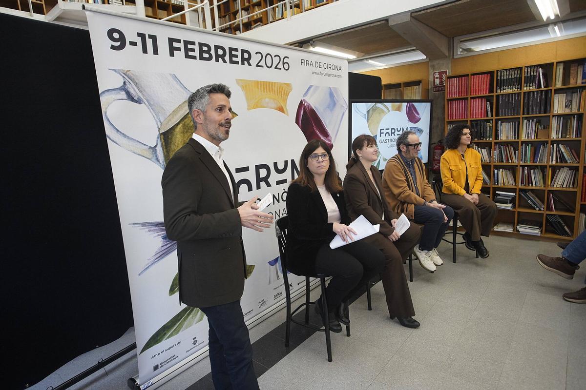 Girona. Escola d'Hostaleria presentació del Fòrum Gastronòmic protagonista l'escudella