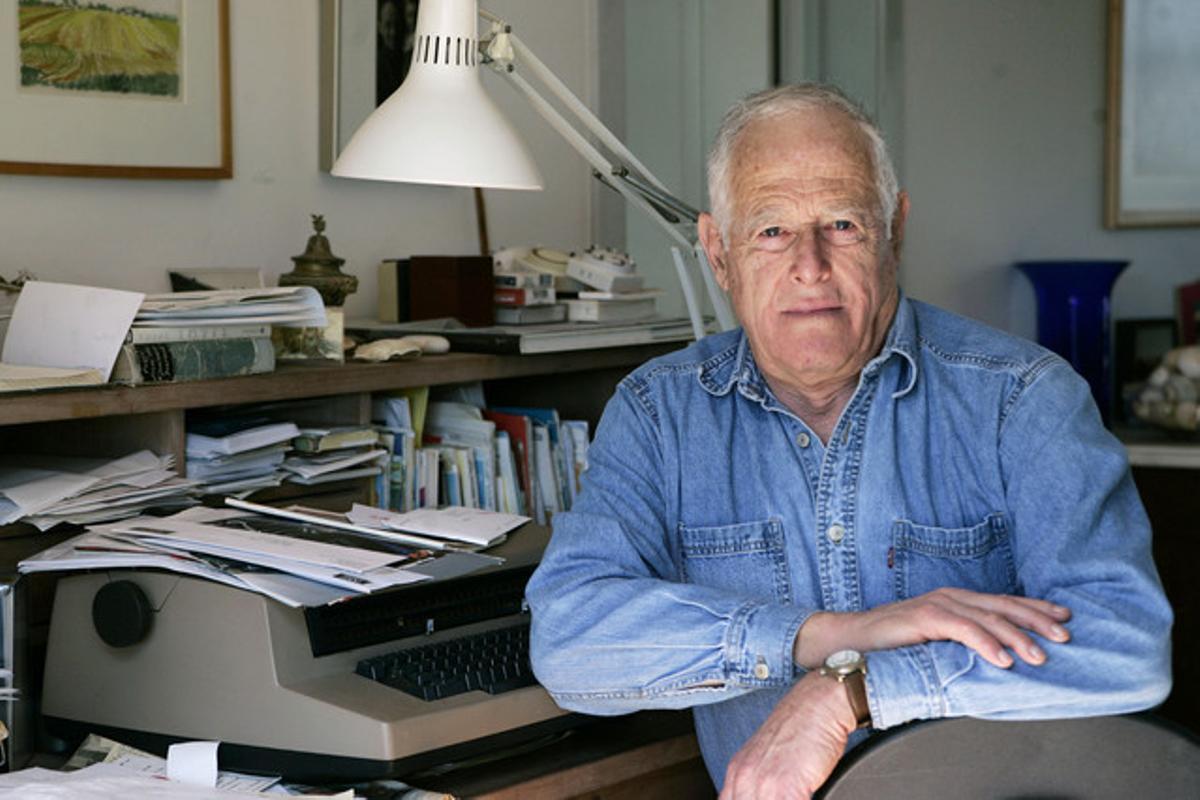 James Salter, a casa seva, a Bridgehampton, Nova York, en una imatge del 2005.