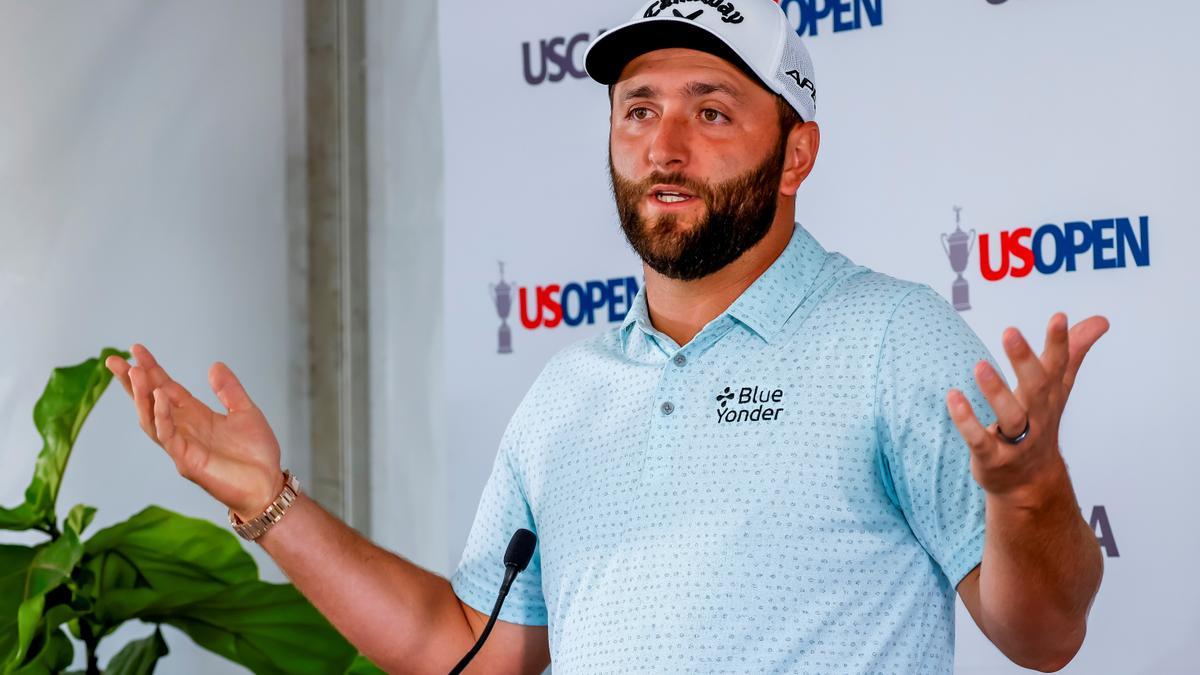 Jon Rahm atendió a los medios previo al inicio del US Open