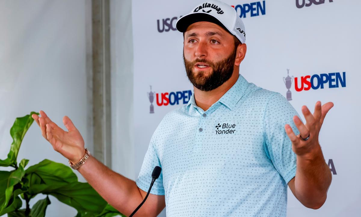 Jon Rahm atendió a los medios previo al inicio del US Open