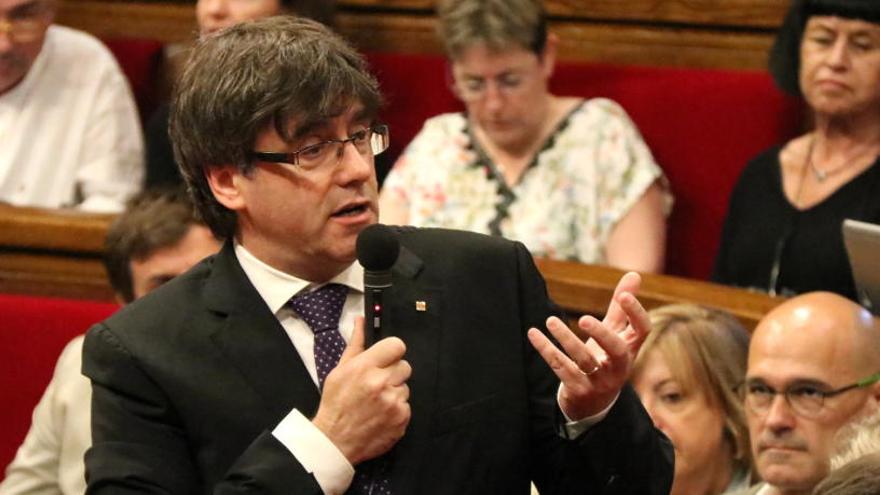 Carles Puigdemont al Parlament