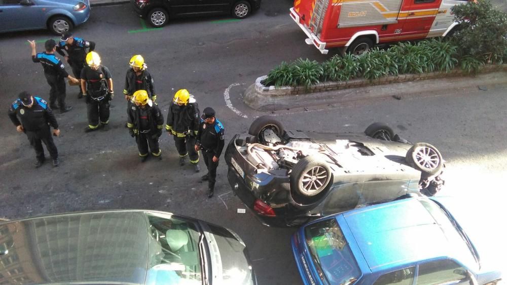 Accidente en la calle Orzán