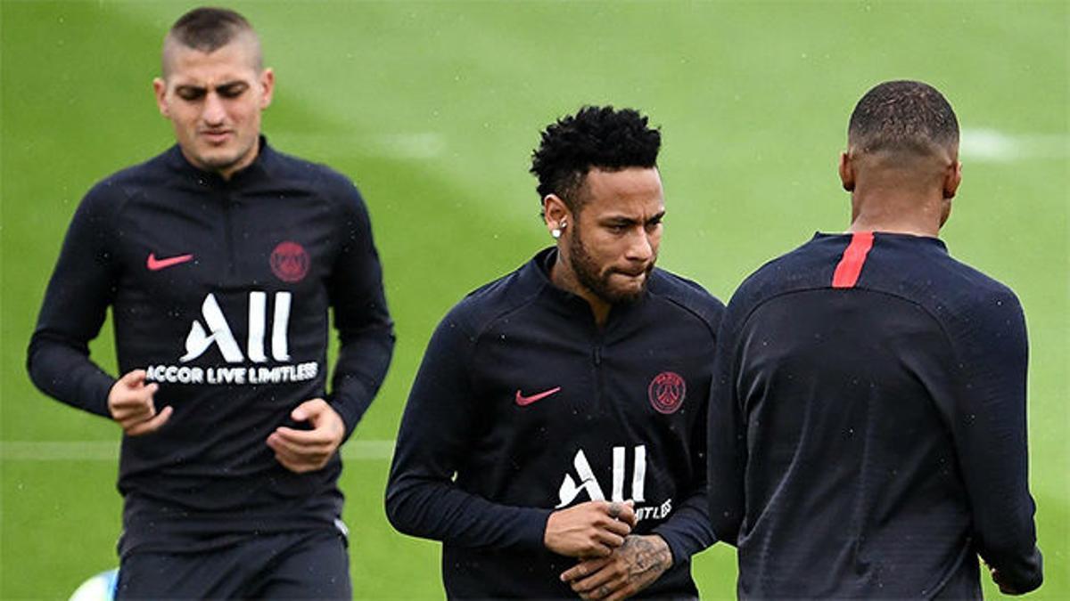 Neymar se entrena con el PSG