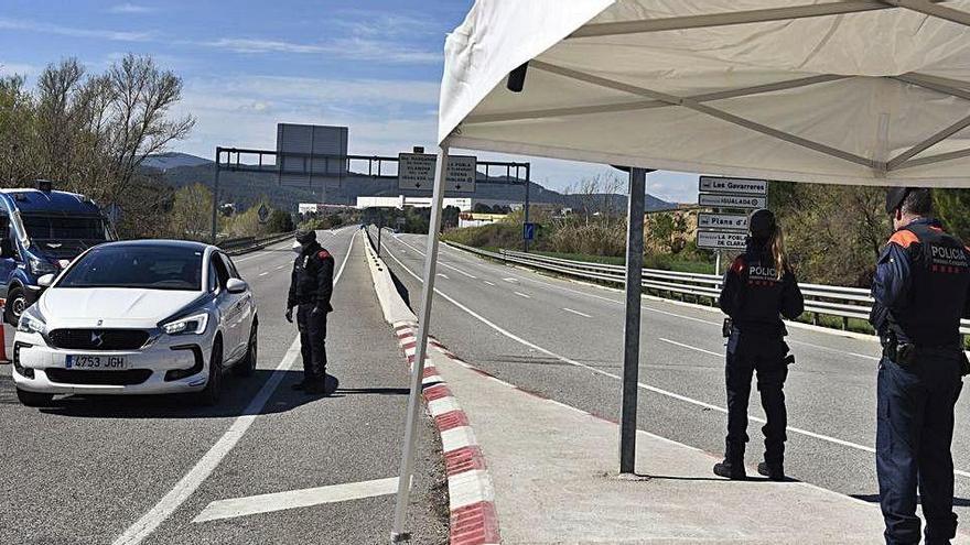 Control dels Mossos a la Conca d&#039;Òdena