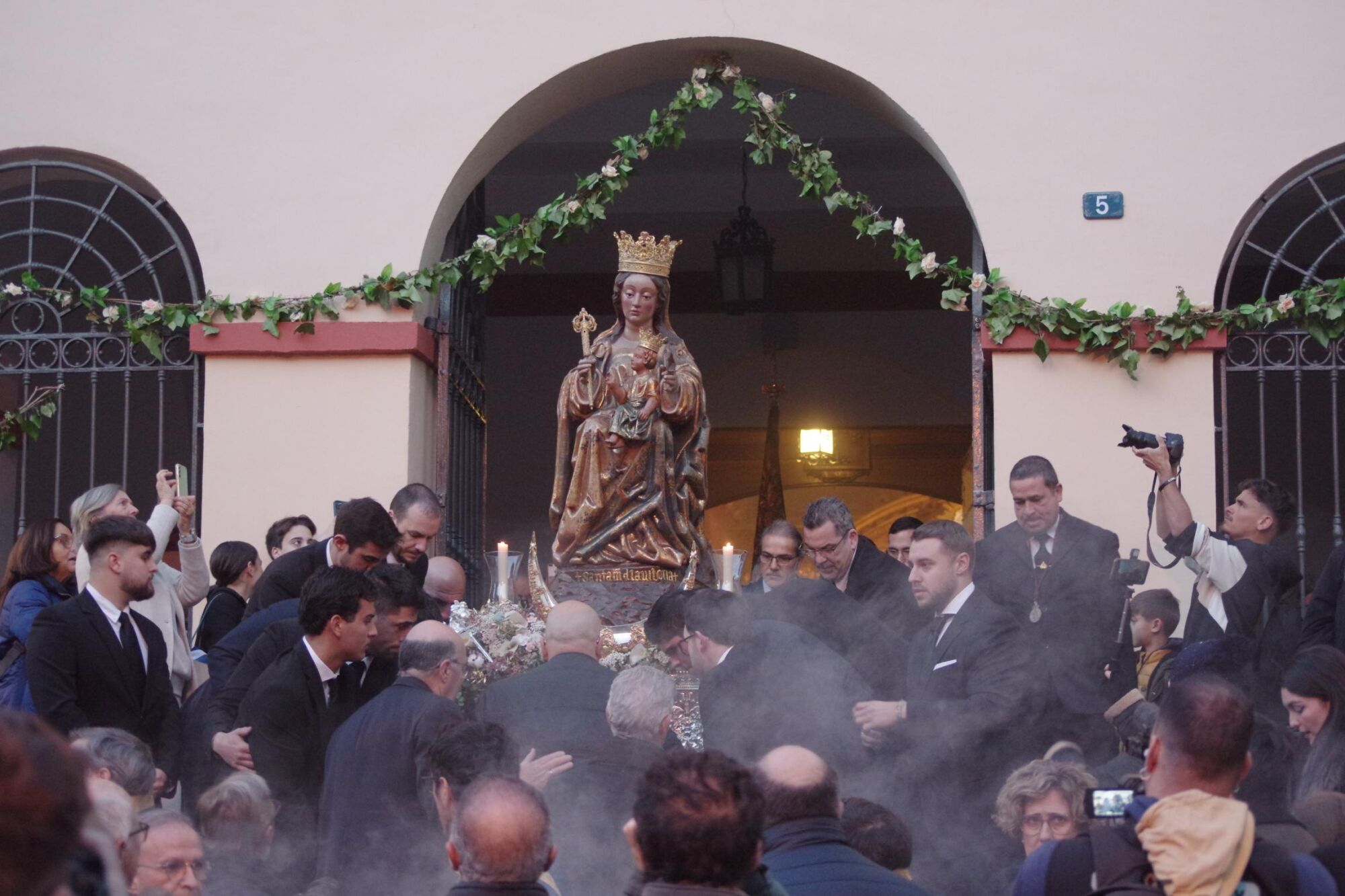 Traslado de la Virgen de la Victoria desde la Divina Pastora hasta la parroquia de San Pablo