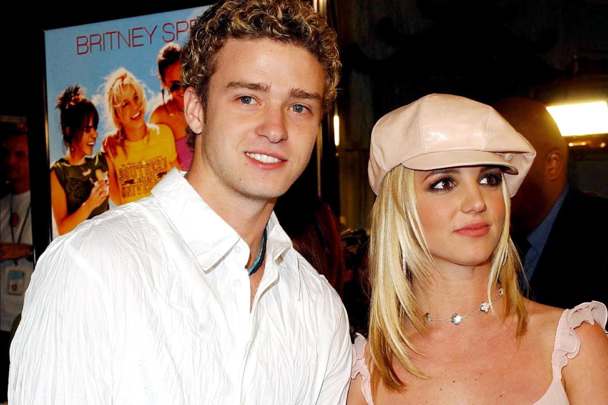 Justin Timberlake y Britney Spears, en 2002.