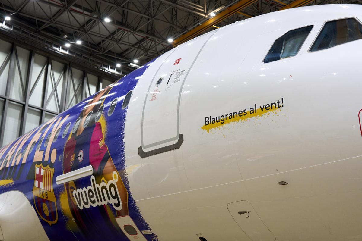 Vueling y el Barça Femenino presentan el nuevo avión del equipo inspirado en la trayectoria de sus jugadoras