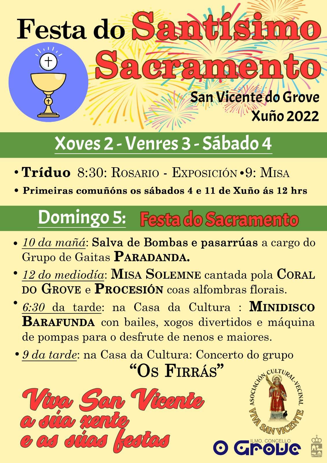 El cartel de las fiestas de San Vicente.