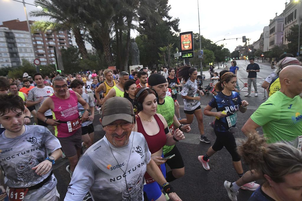 Carrera nocturna de Murcia, en imágenes