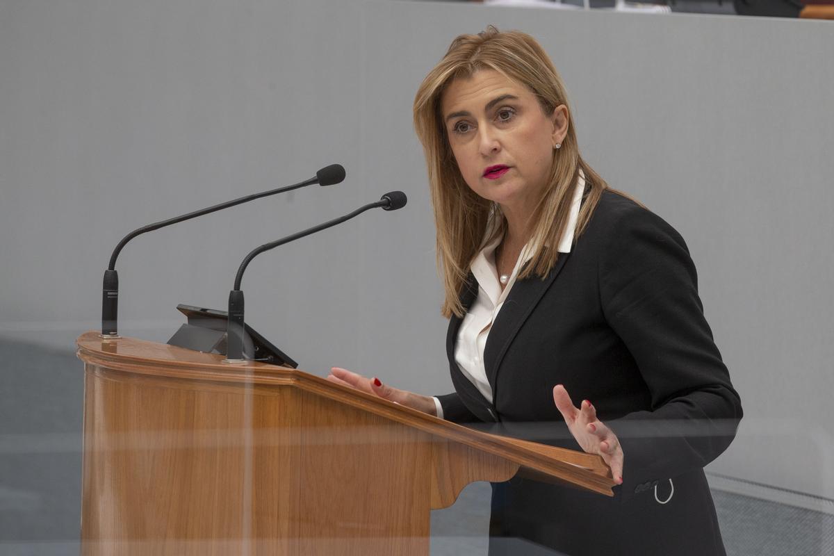 Carmina Fernández, en la Asamblea Regional.