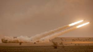 Lanzamiento de misiles desde un Himars. 