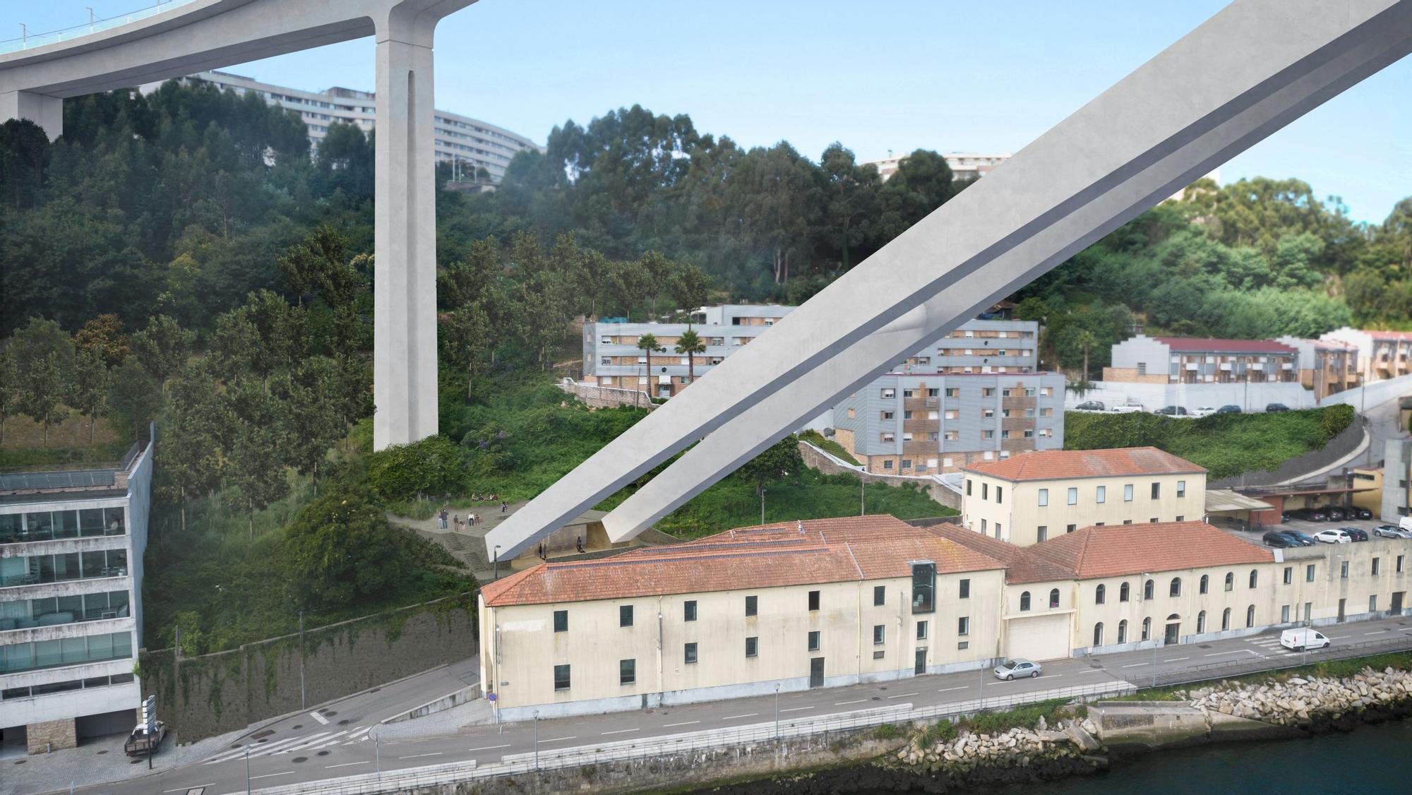 Proyecto premiado del puente sobre el río Duero en Oporto en el que colabora el estudio vigués AM2