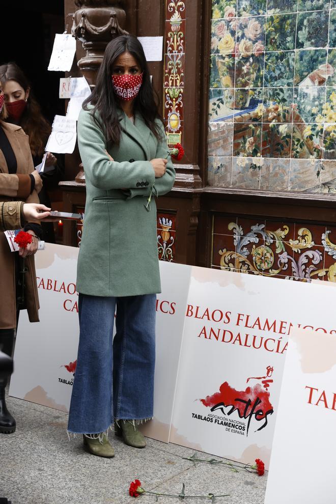 Begoña Villacís, con look con pantalones vaqueros 'wide leg'