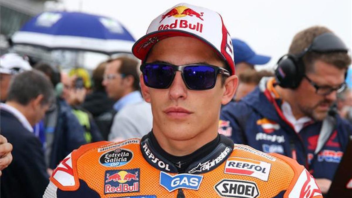 Marc Márquez, antes de salir