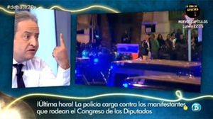 Alberto Casillas, la nit del dissabte, a ’El gran debat’ (T-5).