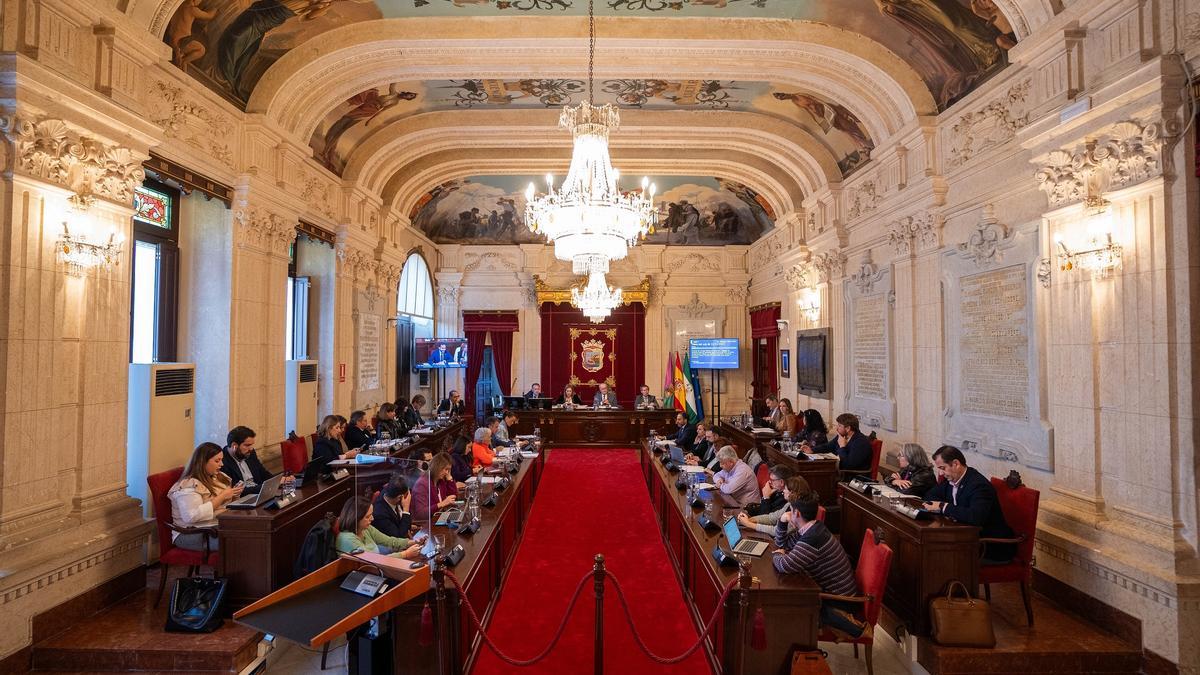 Pleno del Ayuntamiento de Málaga.