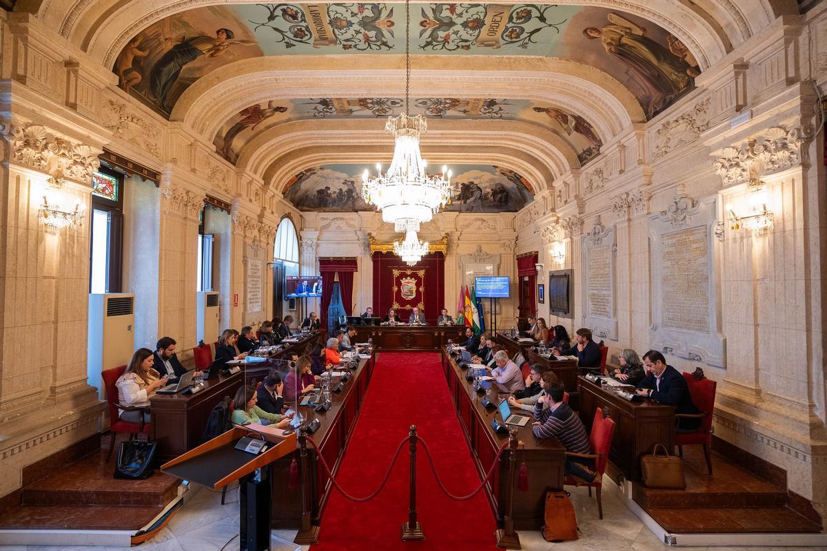 Pleno del Ayuntamiento de Málaga.