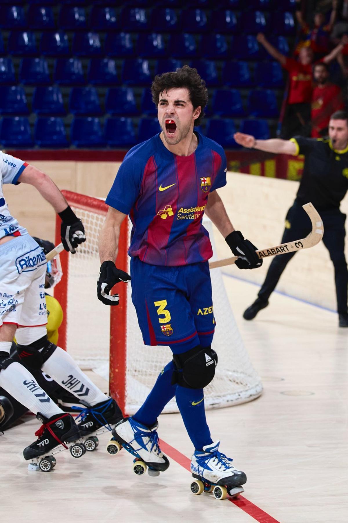 Alabart celebrando uno de sus tantos