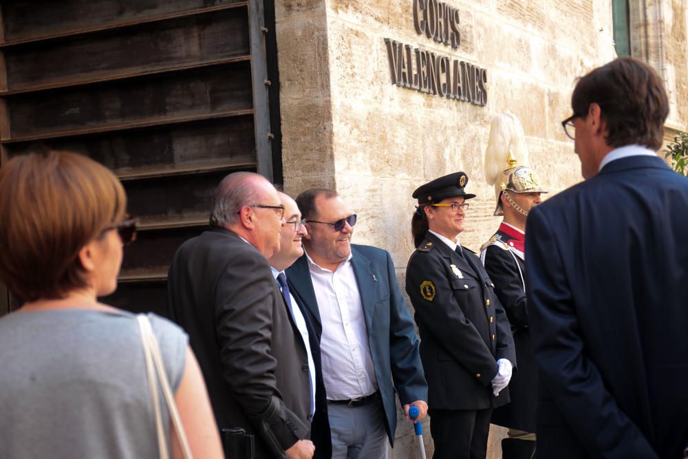 Recepción en la Generalitat tras la toma de posesión de Ximo Puig