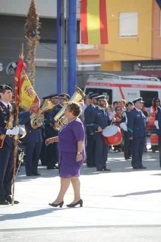 Exhibición de saltos y jura de bandera en Alcantar